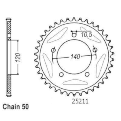 Rozeta pro Triumph 25211CZ44